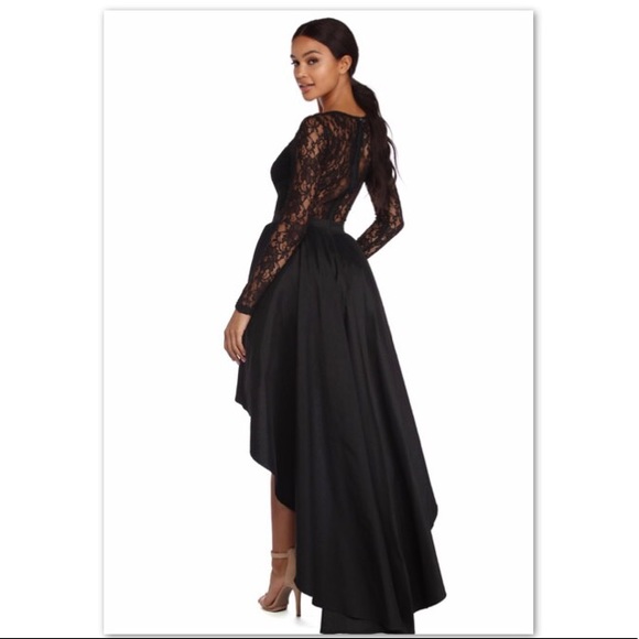 Black high low dress - Picture 4 of 5